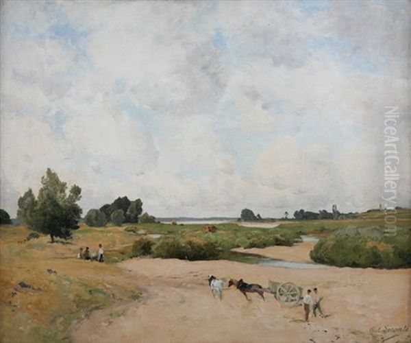 Cours D'eau Et Travailleurs - view 1