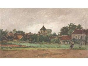 Village Anime Avant L'orage