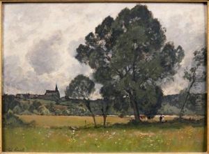 Paysage Presume D'auvers-sur-oise by Paul Lecomte