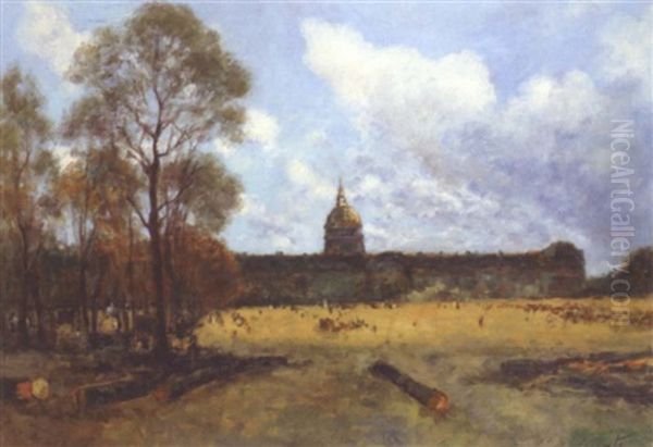 Le Deboisement De L'esplanade Des Invalides - view 1