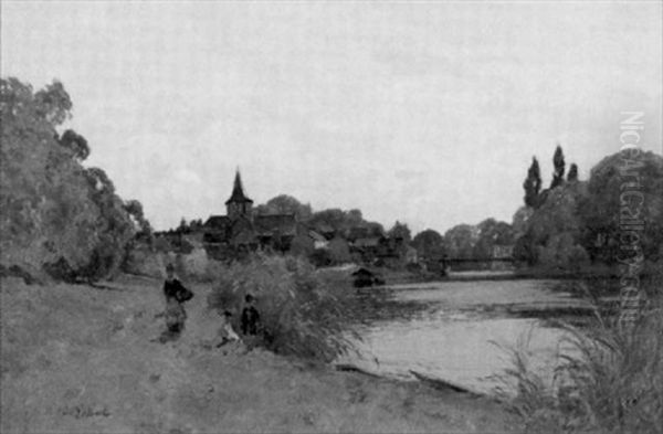 Sommerliche Flusslandschaft - view 1