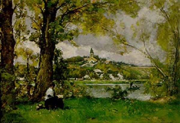 Sketching By A River - view 1