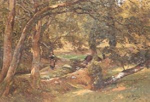 Paysans Bretons En Foret