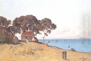 La Crique En Bretagne by Paul Lecomte