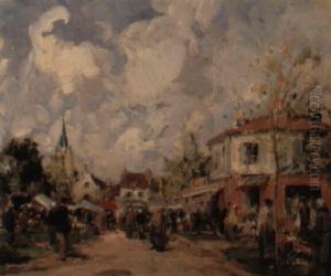 The Village Market by Paul Lecomte