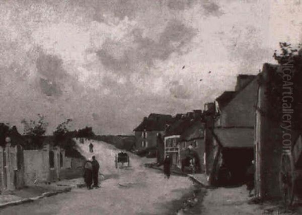 Promeneurs Dans Le Village - view 1