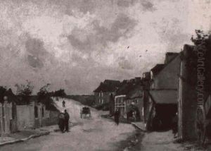 Promeneurs Dans Le Village Promeneurs Dans Le Village