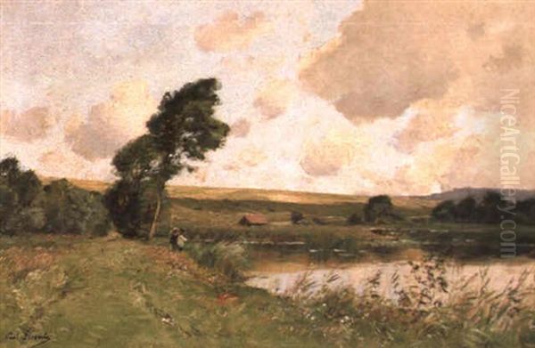 Sommerlandschaft Mit Weiher - view 1