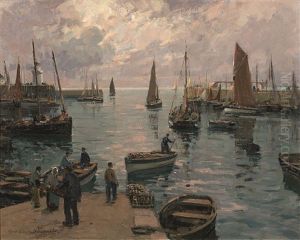Le Port De Joinville, Ile D'yeu by Paul Emile Lecomte