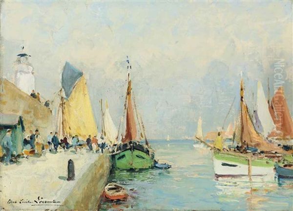 Boats In The Harbour - view 1