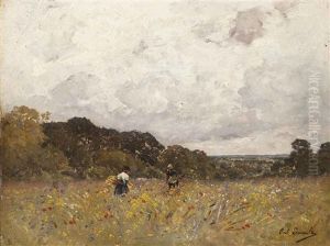 The Flower Pickers by Paul Emile Lecomte