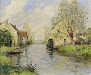 Moulin En Bord De Mer by Paul Emile Lecomte