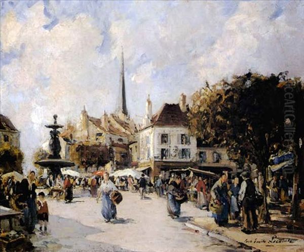 A French Market Scene - view 1