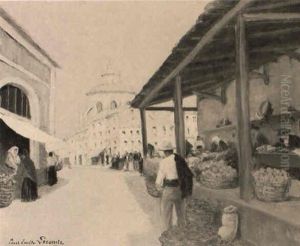 Spanish Market by Paul Emile Lecomte