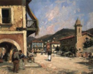 The Town Square by Paul Emile Lecomte