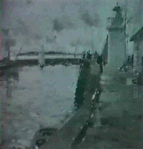 Bout Du Quai De L'ile D'yeu by Paul Emile Lecomte
