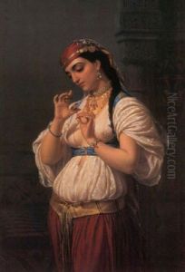 Cimbals by Emile Charles Hippolyte Lecomte-Vernet