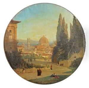 Vue Panoramique De La Cathedrale De Florence by Louis Leconte de Roujou