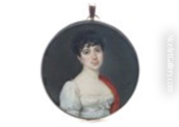 Portrait Miniature Of A Young Lady - view 1