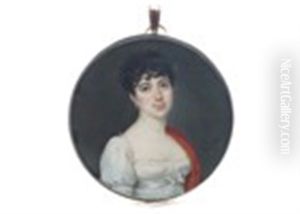 Portrait Miniature Of A Young Lady
