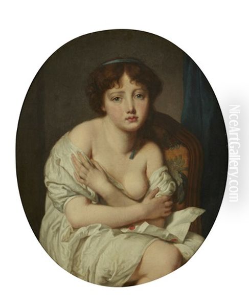 Jeune Fille A La Lettre - view 1