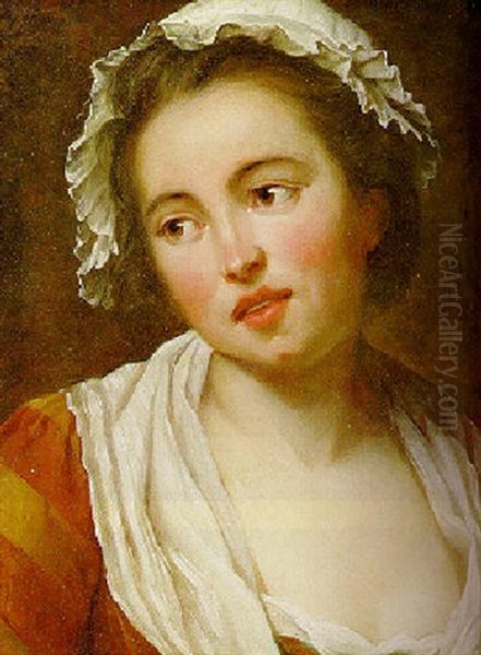 A Woman, Bust Length, Wearing A Mop Cap - view 1