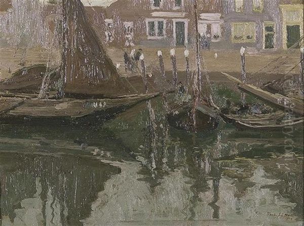 Bateaux De Peche Et Pecheurs Sur Le Quai - view 1