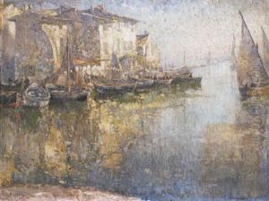Matin A Martigues (provence) by Paul Leduc