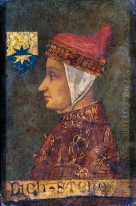 Portrait Of Marcello Steno, Doge Of Venice, (1400-1413), Half Length by Gentile Bellini