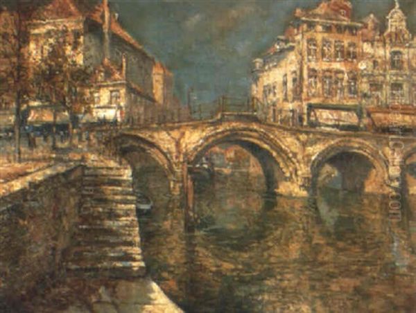 Le Pont Gothique A Malines - view 1