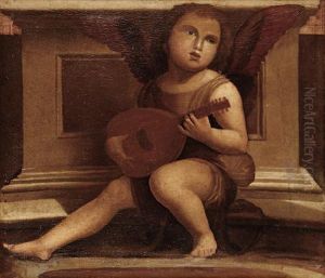 Putto Playing An Instrument by Giovanni Bellini