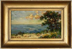 Blue Waters Of Monterey, California by Bertha Stringer Lee