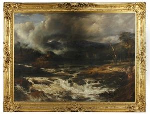 Highland Scenery by Frederick Richard Lee, R.A.