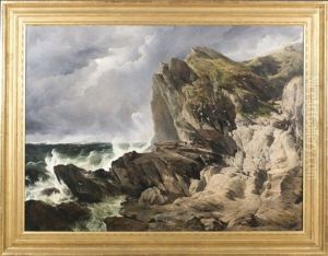 On The Cornish Coast by Frederick Richard Lee, R.A.