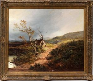 Autumn Landscape by Frederick Richard Lee, R.A.