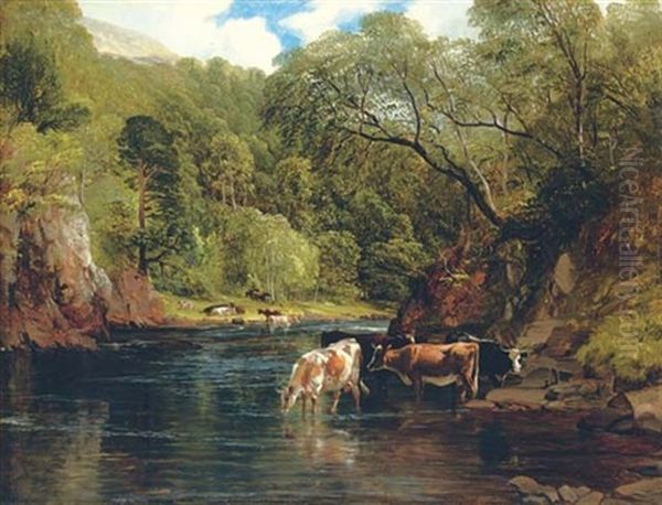The River Awe, Argyleshire (collab. W/thomas Sidney Cooper) - view 1