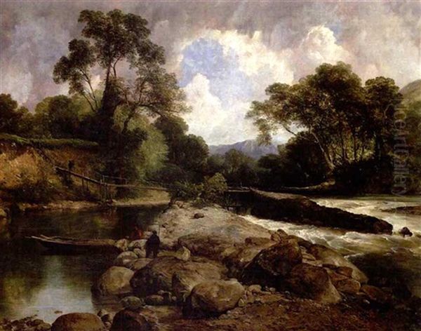 A Salmon Cruive On The River Awe (argyllshire, Scotland) - view 1