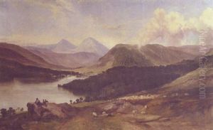 An Extensive Highland Landscape by Frederick Richard Lee, R.A.