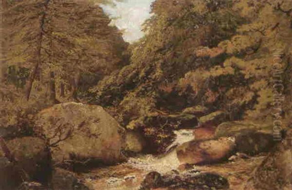 A Wooded River Landscape - view 1