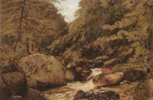 A Wooded River Landscape A Wooded River Landscape