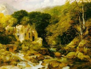 River Landscape With Ruin, Probably The River Tavy, Devon