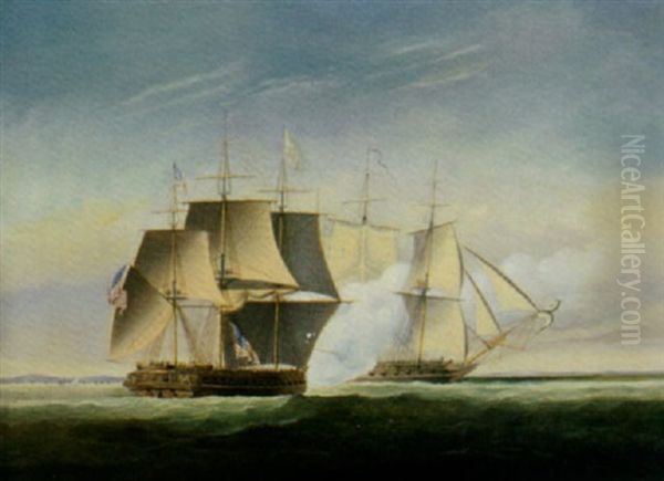 The Engagement Between The "chesapeake" And The "shannon" - view 1