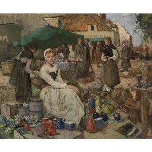 Street Market In Picardy