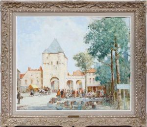 Market At Moret Sur Doire