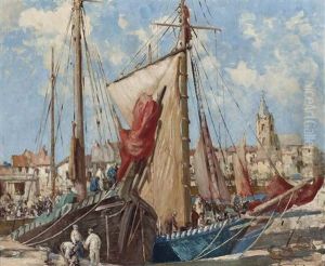 The Louvain Basin, Boulogne by William Lee-Hankey
