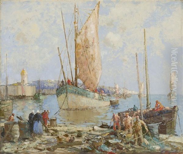 Landing Fish, Brittany - view 1