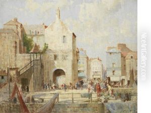 Market Day, Honfleur by William Lee-Hankey