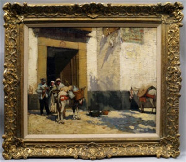 Street Vendors In A Doorway - view 1