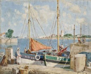 After The Catch, Honfleur by William Lee-Hankey