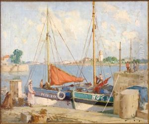 After The Catch, Honfleur by William Lee-Hankey